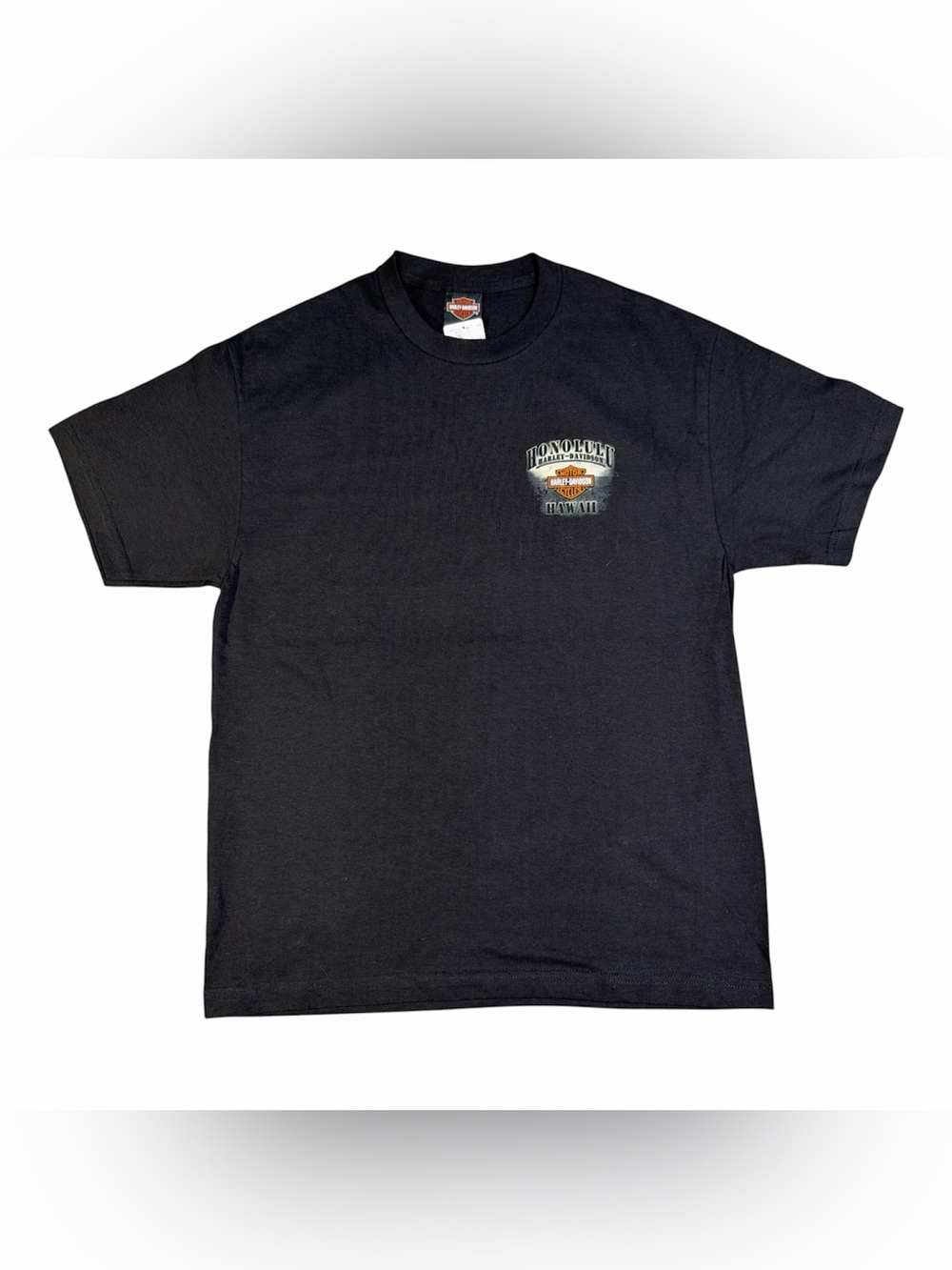 Harley Davidson Honolulu Hawaii T Shirt Mens Large Black Armed Forces Brand New